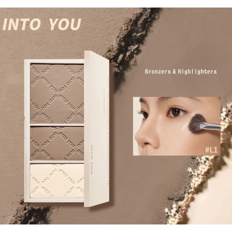 

Into You Highlight Repair Two-in-one Makeup Matte Brightening Shadow Nose Shadow Tear Groove French Pattern Contour Palette