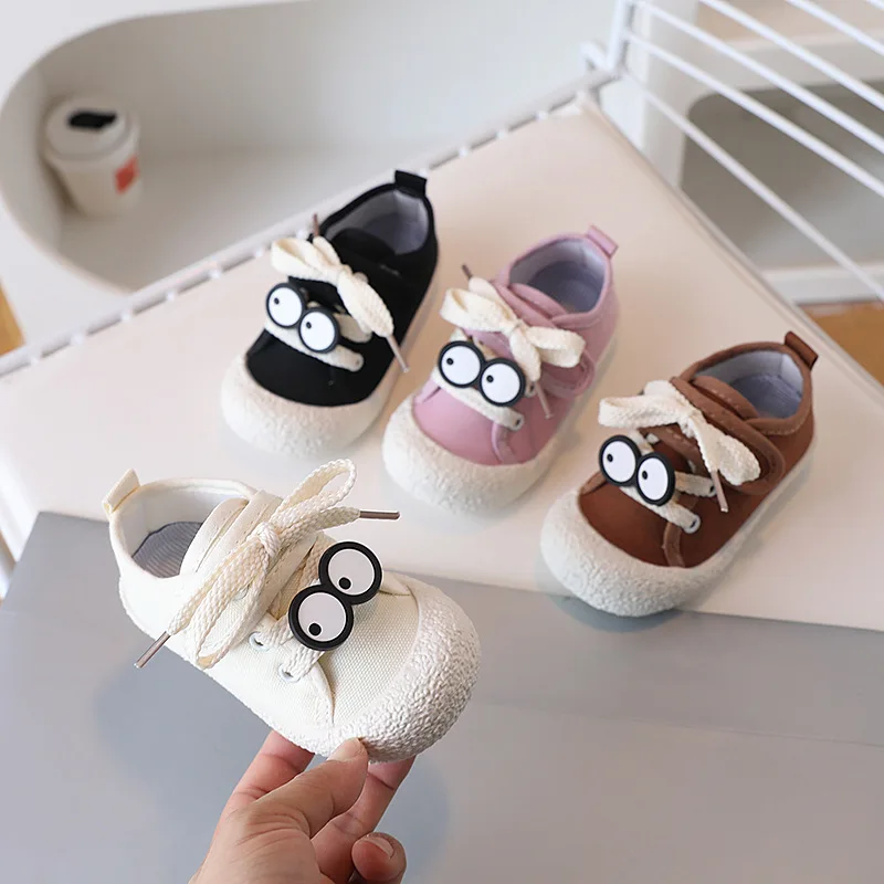 

Toddler Shoes Cute Cartoon Canvas Shoe for Boys Girls Breathable Casual Shoe Soft Sole Anti Slip Sneakers Lightweight Kids Shoes