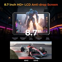 Tablette robuste HOTWAV R11 Pro 8,7'' HD avec écran 120Hz, batterie massive de 10150mAh, charge rapide 20W, Android 16, super lampe de camping, 8 Go de RAM, 256 Go de ROM, appareil photo 64MP + 16MP, 1080P, tablette PC légère avec stylet, GPS, WiFi, OTG. 3