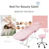 Portable Beauty Bed for Home Use Massage Bed with Technician Chair  Comfortable 4-fold Barber Chair Beauty Chair 4