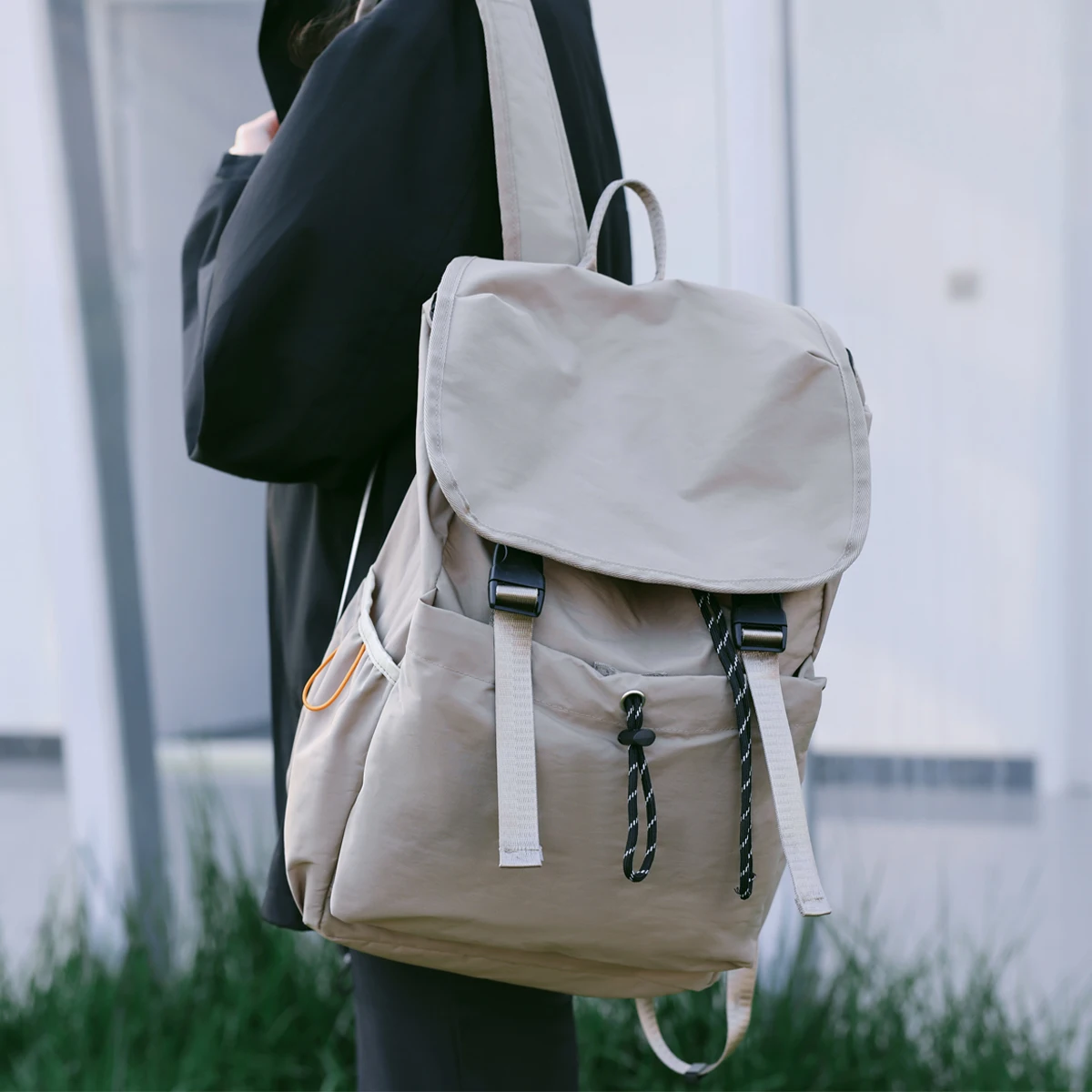 Outdoor Backpack for Women, Lightweight Hiking and Mountaineering Bag, Large Capacity Travel Bag for Men, Drawstring Couple Backpack, Laptop Backpack, Boarding and Camping Bag