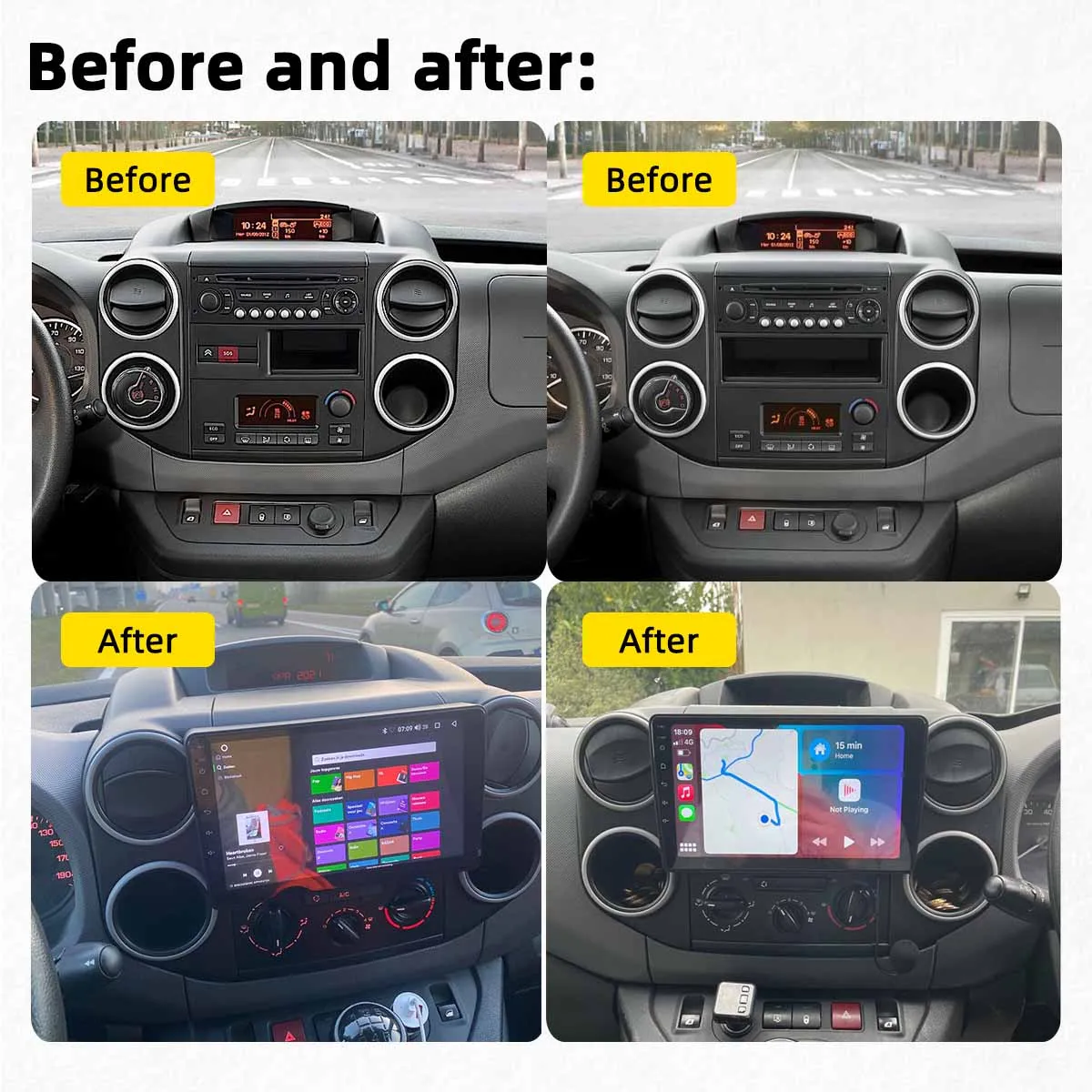 Din Android Stereo For Citroen Berlingo 