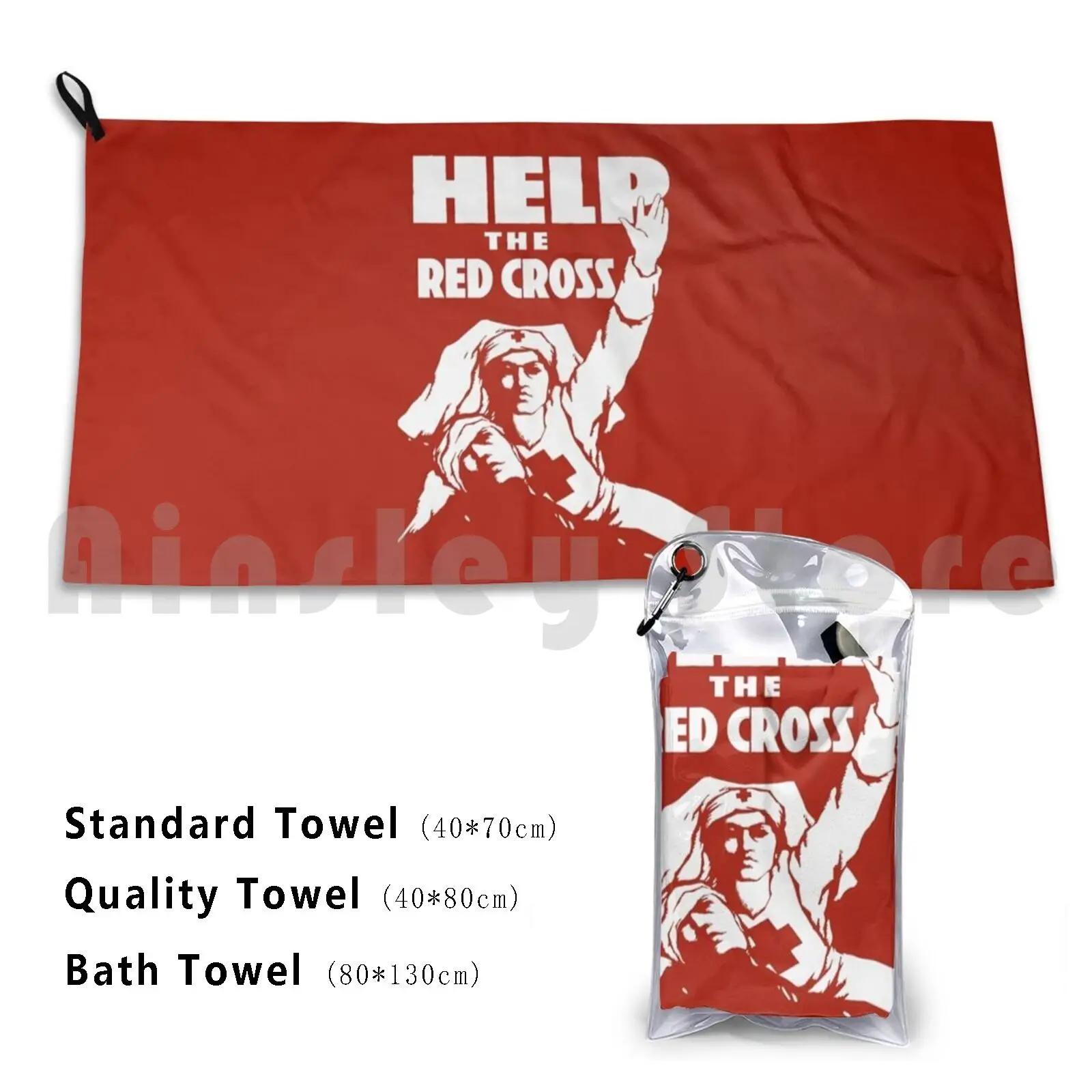 Aiuta La Croce Rossa Asciugamano Personalizzato Asciugamano Da Bagno Ww1 Infermiera World War 1 Infermieristica World War I Red Cross World War One