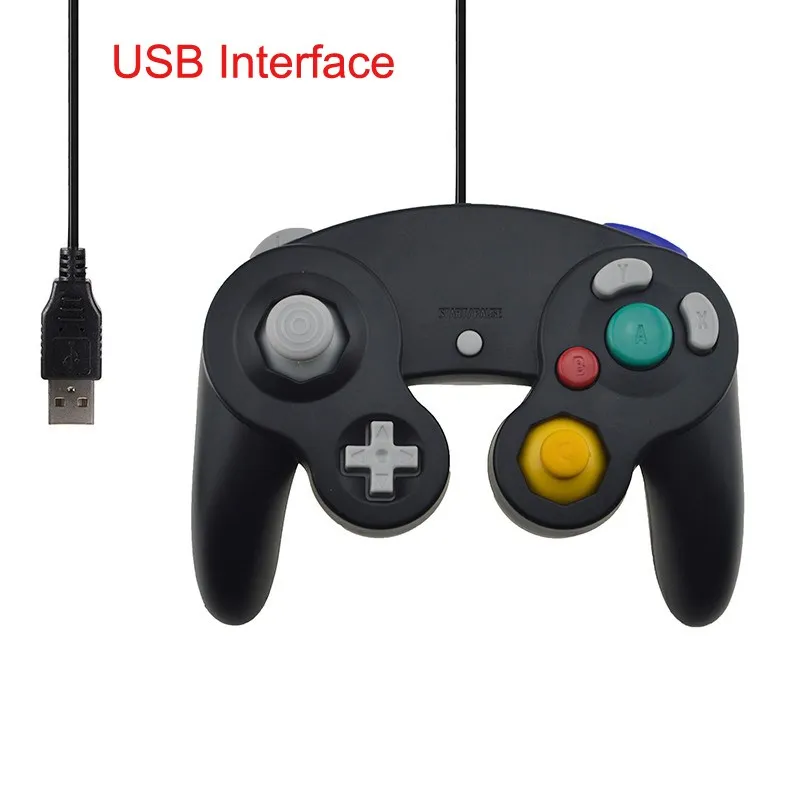 For Gamecube Controller USB Wired Handheld Joystick Compatible Nintend For NGC GC Controle For MAC Computer PC Gamepad 