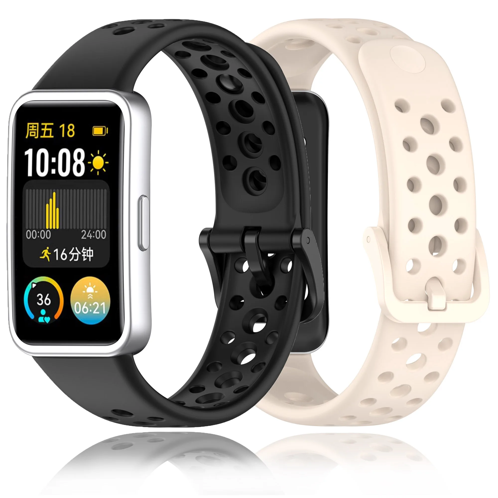 Silicone Strap for Huawei Band 9/8 Smart Watch Soft Sport Watchbands Replacement Bracelet Accessories for Huawei Band 9/8 NFC
