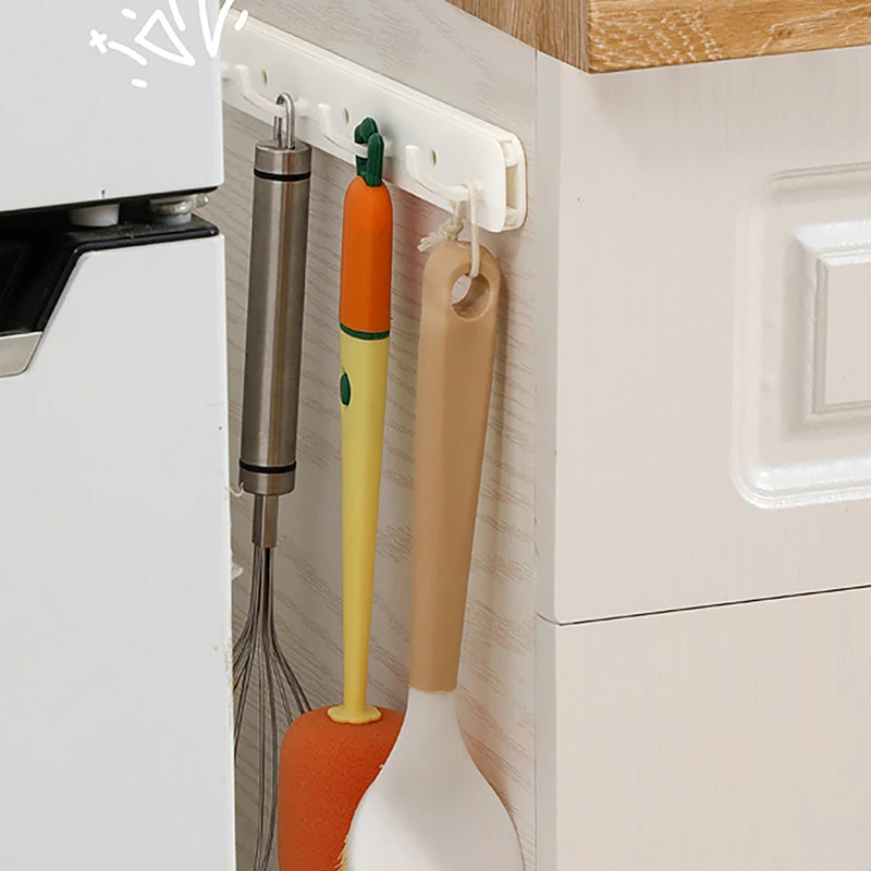 Slide Stretch Hook Wall Mounted Gap Expansion Sticky Hook Towel Hanger Kitchen Bathroom Space Saving Storage Hooks