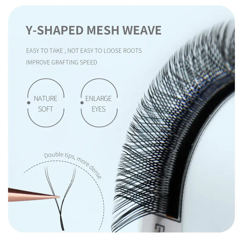 ANNAFRIS Premade Volume Fan YY 3D 4D 5D W-Shaped Lash Automatic Flowering W Lashes Extension Natural Soft Full Dense Mink Lash - Image 3