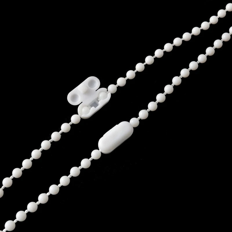 ROLLER BLIND STRONG WHITE PLASTIC BEADED PULL CORD CONTROL CHAIN SPARE 3 METER 