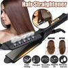 Ceramic Tourmaline Ionic Titanium Flat Iron Hair Straighten 2 In 1 Steam Vented Hole Design Wide Plate Hair Straightener 1