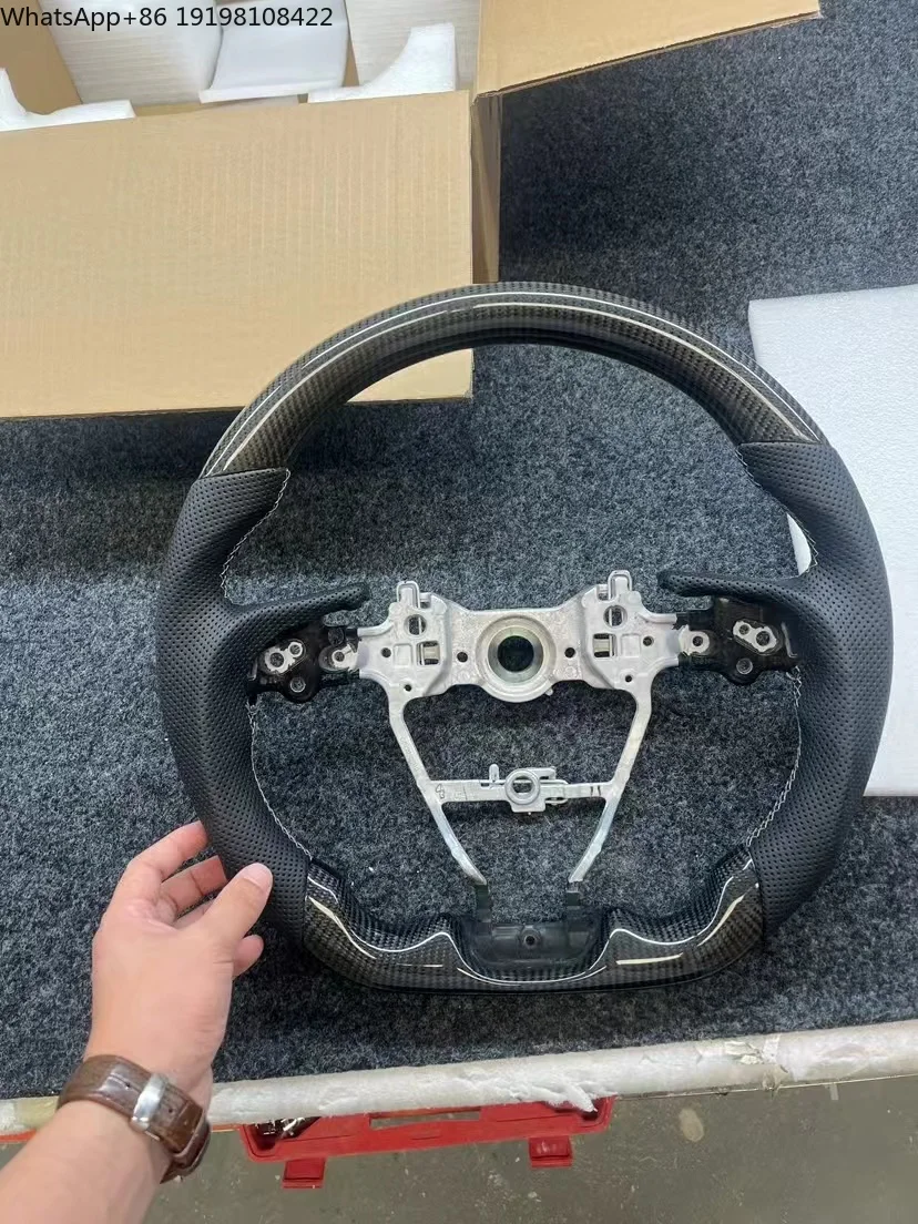 토요타 캠리 코롤라 RAV4 레빈 알리온 모든 시리즈 카본 파이버 아발론 스티어링 휠 개조 토요타 스티어링 휠