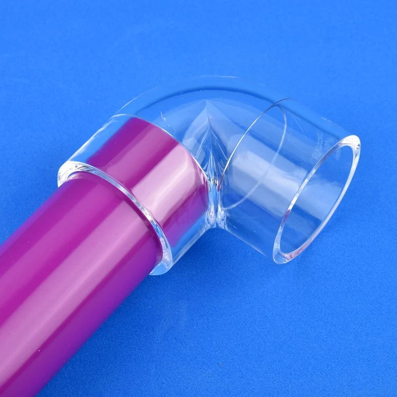 Raccord Coudé à 90° En Acrylique Transparent Pour Aquarium - Diamètre Intérieur 16 Mm - Connexion Par Colle (colle Non Incluse)