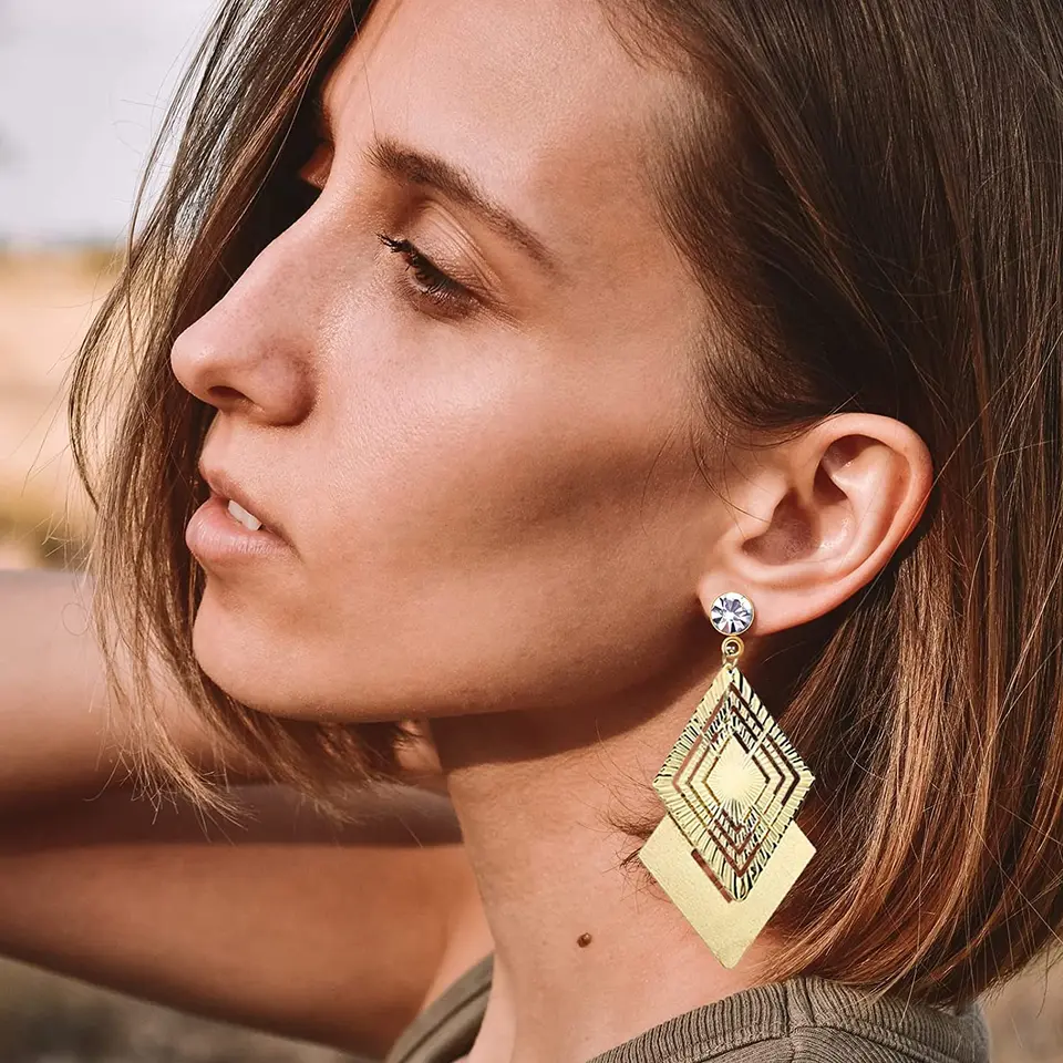 36 Paia Orecchini Borchie Strass Misti – Per Donna, Elica E Piercing, ZS Handmade