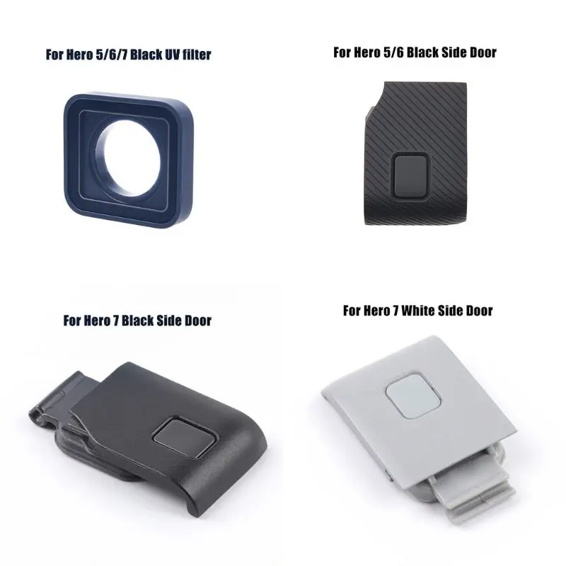 HERO5/6/7 블랙 스포츠 카메라 액세서리용 배터리 뚜껑 도어 커버 캔