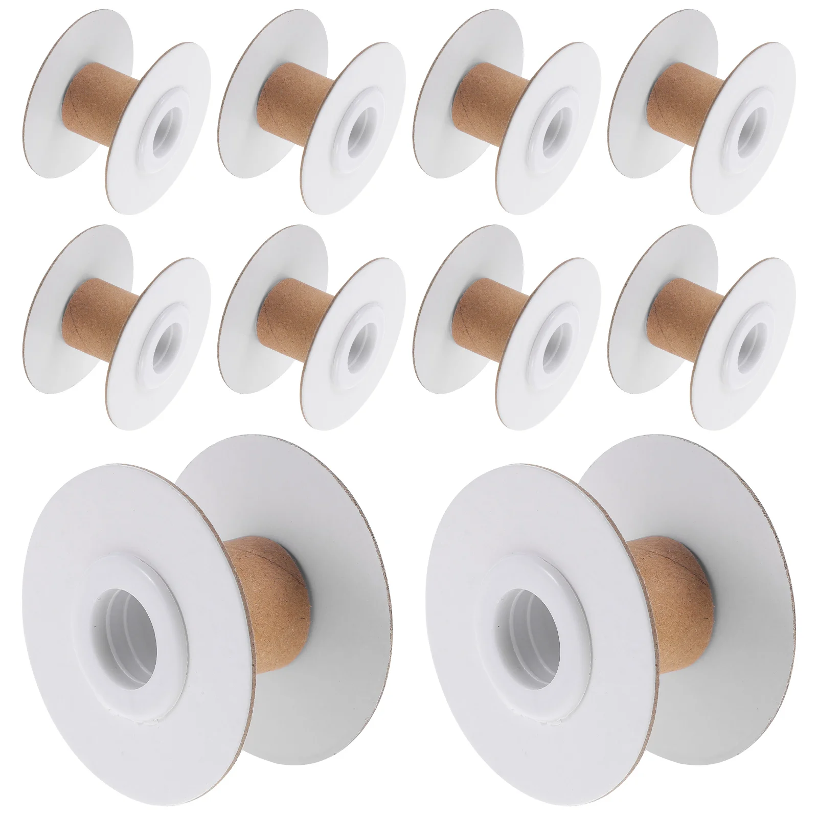 

10 Pcs Spool Convenient Weaving Bobbins Yarn Home Thread Spools Practical Sewing Variety