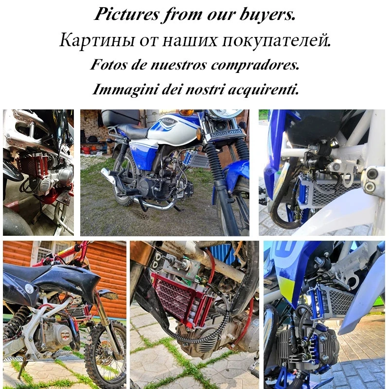 Moped 250cc 4 Stroke Motorcycle Engine Cooling Radiator for KTM Kawasaki Honda Yamaha Universal Dirt Bike Motocross Oil Cooler
