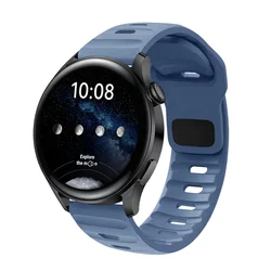 Versatile Silicone Watch Strap - Premium 20mm & 22mm Band for 20mm (Ice Blue)