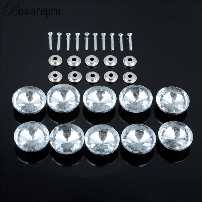 

10PCS Nails Button Diamond Pattern Crystal Upholstery Nail Stud Sofa Bed Headboard Decor Wall Decor Furniture Decoration 16-30MM