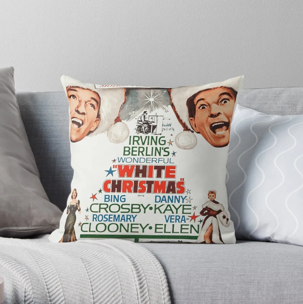 

White Christmas - Bing Crosby, Danny Kaye Throw Pillow Decorative Cushions For Living Room Pillow Cases