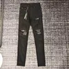 men sparkle sequience patches distressed black jeans 1