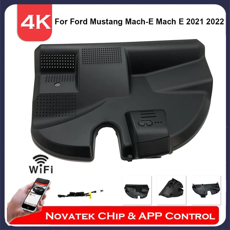 4K HD Передняя и задняя камера с Wi-Fi разъемом видеорегистратор для Ford Mustang Mach-E Mach E 2021 2022 2023 2024, аксессуары Mustang mach e
