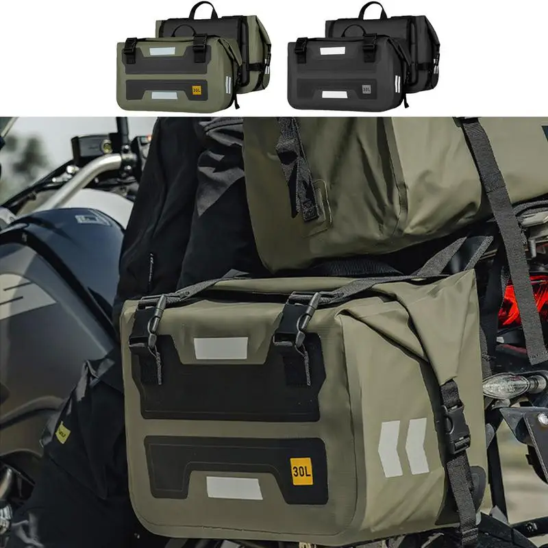 

2PCS Motorcycles Saddle Bags Waterproof Back Seat Side Storage box Multifunctional Storage Bag For Road Bikes Bicycles Scooter