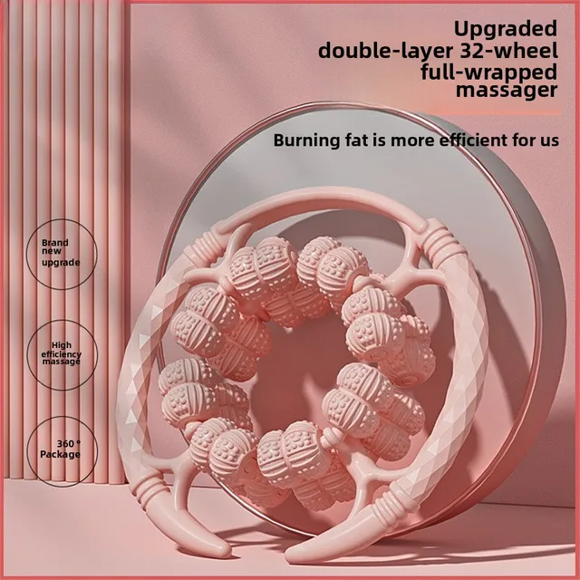 Full-Leg Compression Massager with 32-Roller Circular Nodes - Deep Tissue Kneading for Muscle Relaxation, Portable Leg Relief 2