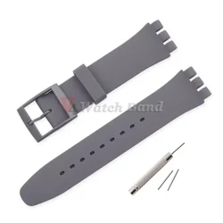 Colorful Silicone Sports Watch Band - Versatile Replacement Wrist Strap for Men and Women Accessories (Gray)