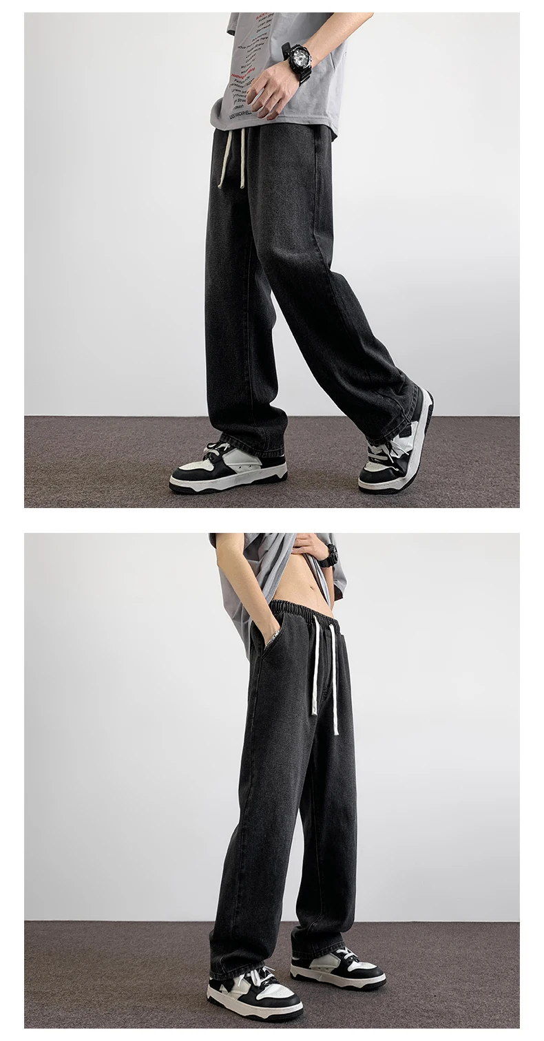 Description Picture 3 of itemNew Autumn Men Jeans Pants Streetwear Denim Jogger Harem Trousers M-3XL