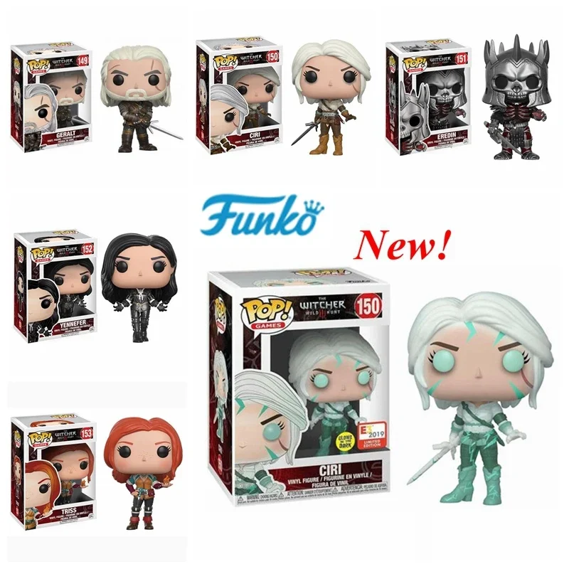 thumbnail image 4 of FUNKO POP The Witchers 3 CIRI #150 #1192 GERALT #149 #151 #152 #153 Figura de acción de vinilo Colección Modelo Juguetes para regalo de cumpleaños, 4 of 5