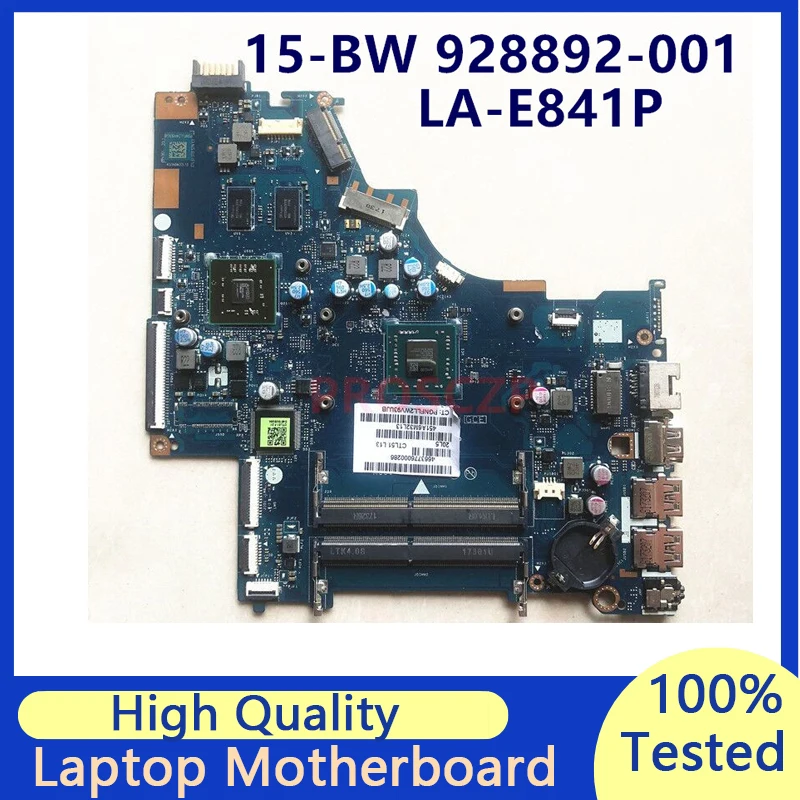 

928892-001 928892-501 928892-601 Mainboard For HP 15-BW Laptop Motherboard W/A9-9420 CPU LA-E841P 216-0867071 100% Working Well