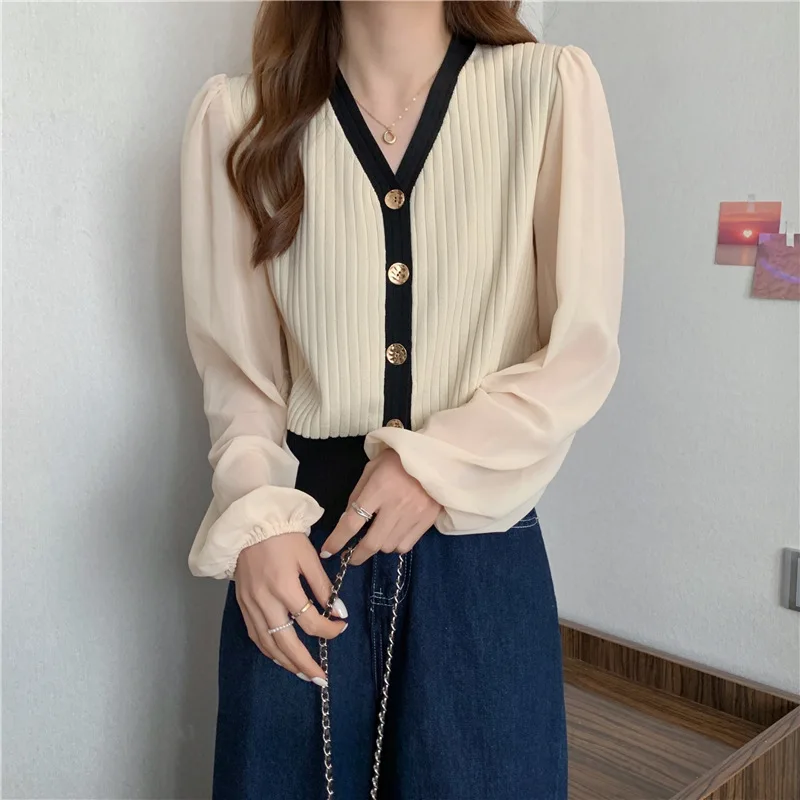 Women Autumn Knitted Sweater Cardigan