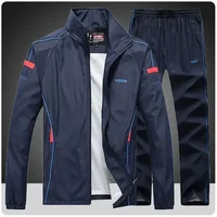Men's Sportswear Track Suits Spring Autumn Casual Sportsuit Hoodies&Sweatpants 2 Pieces Jacket+pants Sets Tracksuit Men Clothing 1