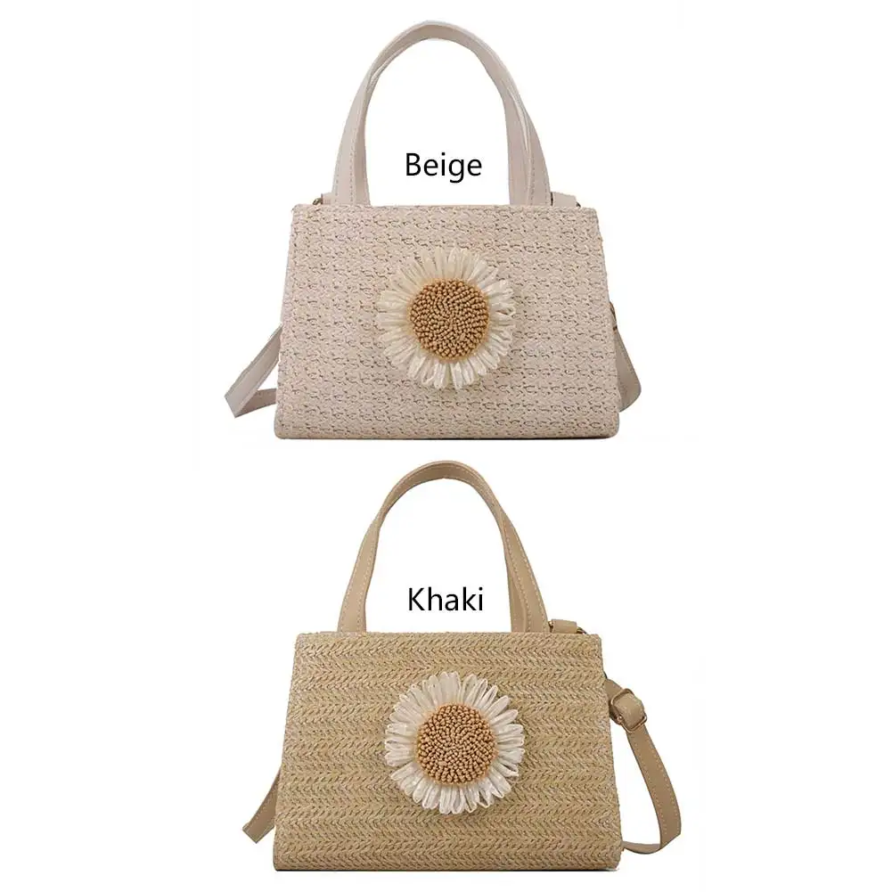 Straw Adjustable Shoulder Bag for Women Daily Life Leisure