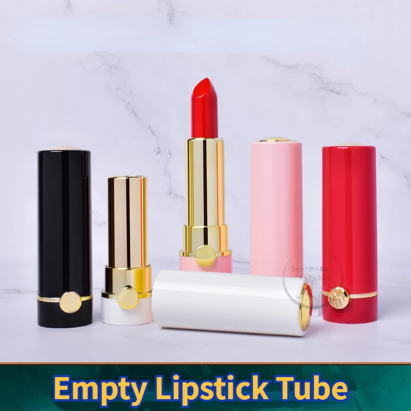 

12.1mm Pink Lipstick Tube Empty Lip Balm Container Lip Tubes DIY with Sample Packing Bottle Makeup Tool Travel Bottle