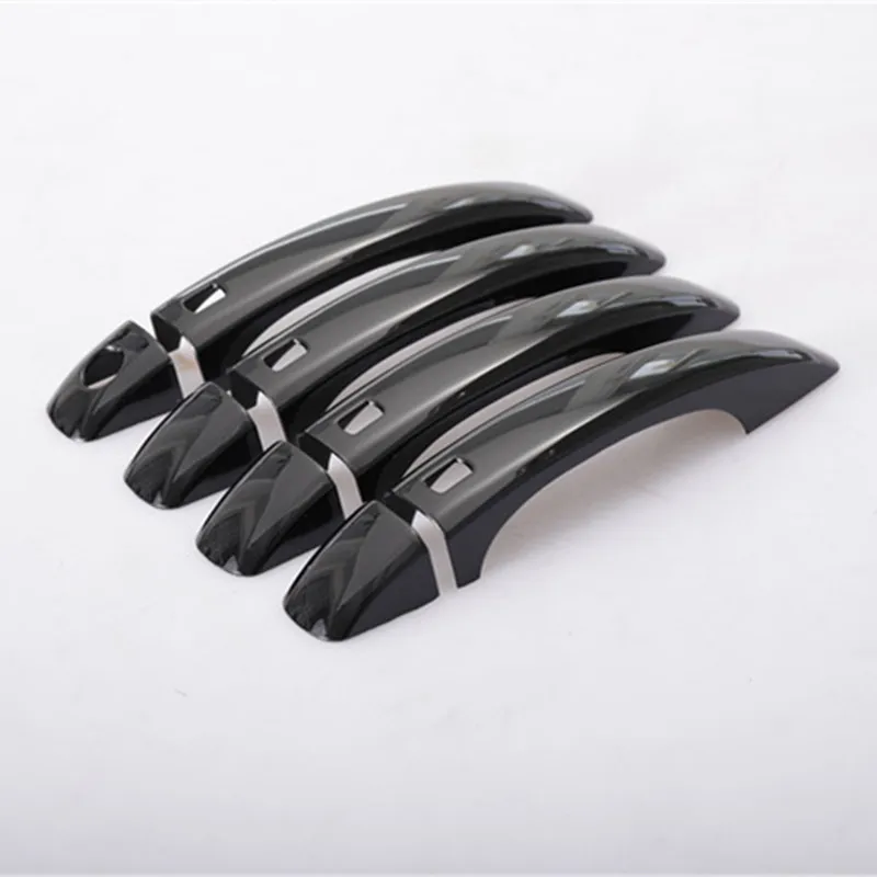 

Glossy Black Car Door Handle Sticker Door Bowl Cover for AUDI A4 2009 2010 2011 2012 2013 2014 2015 2016