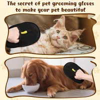 Reusable Electrostatic Pet Hair Removal Mitts Cat Dog Hair Remover Brush Sticking Device Home Hair Scraper Cat Grooming Gloves 3