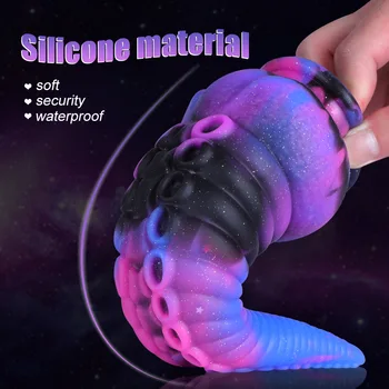 Octopus Dildo Suction Cup Tentacle Sex Toy Animal Dildo Alien Dick For Woman Man Wide Anal Plug Vaginal Dilator/Stimulator 3