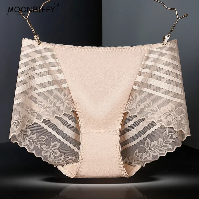 

Женское кружевное бесшовное нижнее белье, прозрачные мягкие дышащие женские трусики со средней талией, тонкие эластичные трусики
