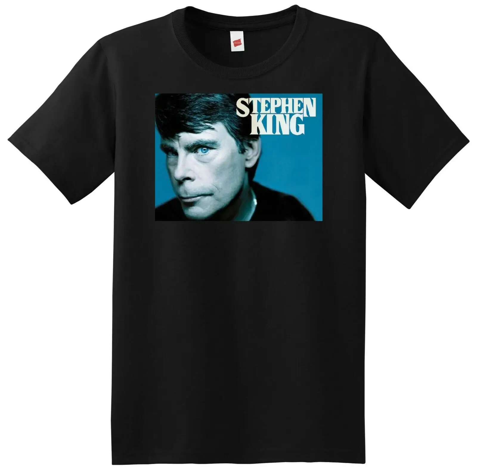 Stephen King T Shirt Auer Photo Poster Tee Horror Writer Small Medium L Xl Maniche Lunghe O Corte
