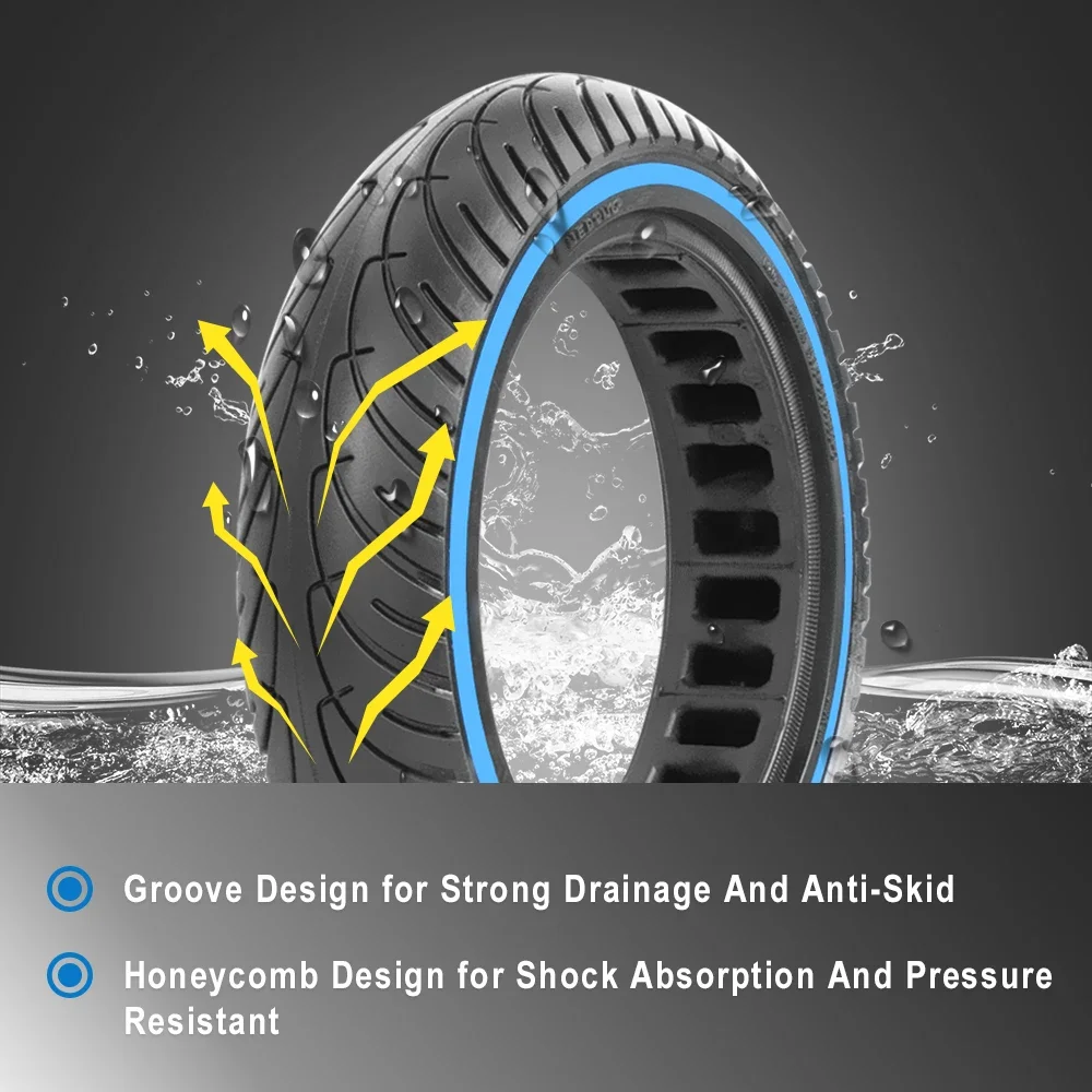 Scooter Tire 8.5 Inch Honeycomb Tyre Soild Tires For Xiaomi M365 1S Pro Electric Scooter Anti-Explosion Shock Absorber Damping Spare Wheels