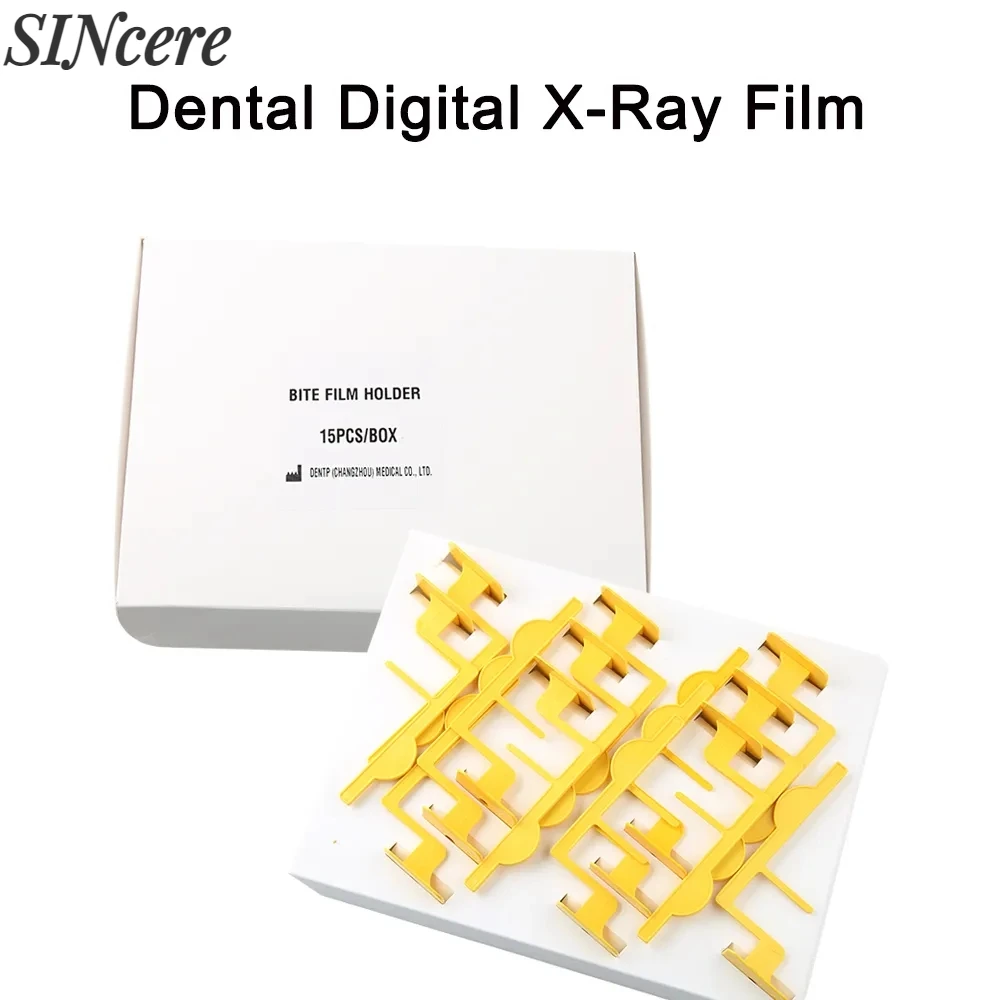 15 Pz/Set Dental Bite Film Holder Dental Digital X-Ray Film Uso Dentale Posizionatore Digitale A Raggi X Plastica Per Laboratorio Di Odontoiatria