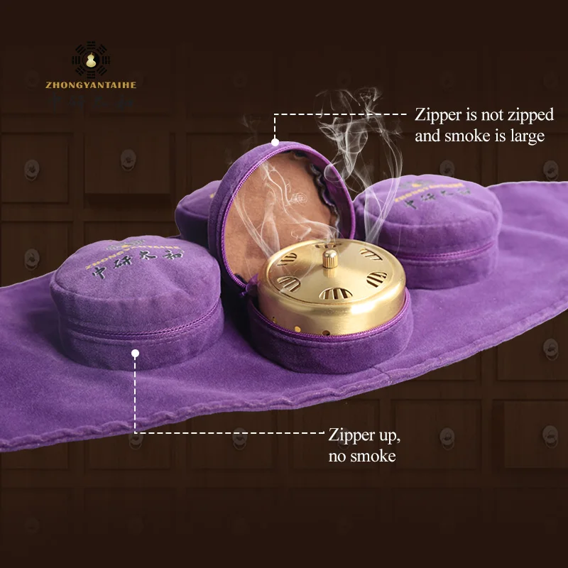 Smokeless Moxibustion Box Portable Moxibustion Moxa Cone Burner Box Set Without
