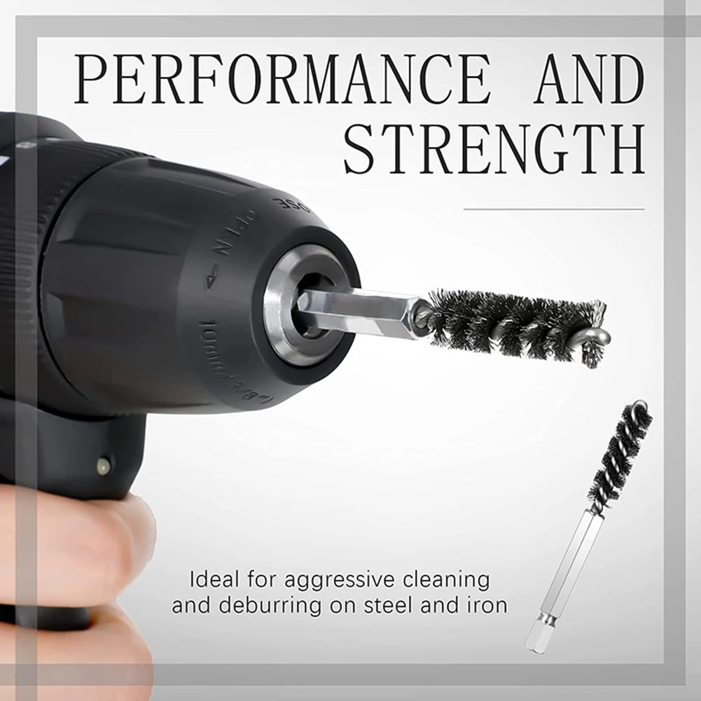 Stainless Steel Bristles Wire Brush Electric Drill Wire Brush Cleans Out Hosels Must-Have Golf Tool for Deeply Clean Debris Dust