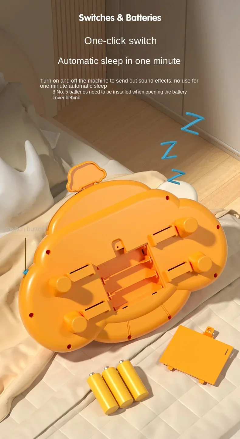 Baby Driving Steering Wheel Toy switches and buttons