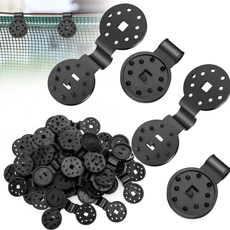 쉐이드 천 플라스틱 클립 태양 쉐이드 그물 클립, 온실 원단 고정 클램프 액세서리 그로밋 울타리 그물 후크, 10 개, 50 개, 100 개