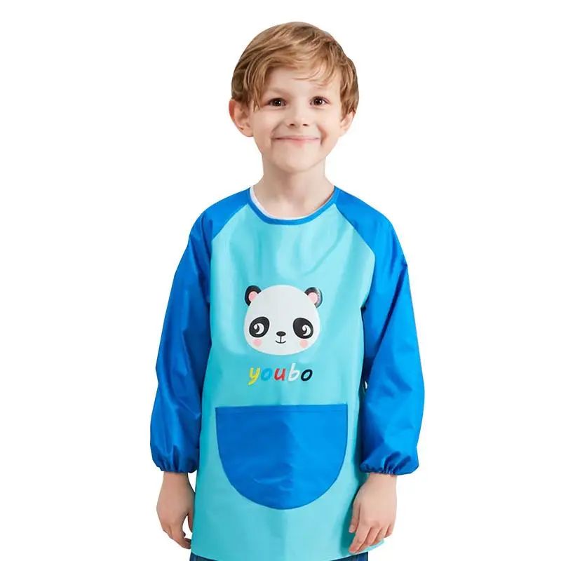 

Art Aprons Learning Education Interesting Toys Waterproof Painting Apron Portable Birthday Gift Kids Children Smock Long Sleeve