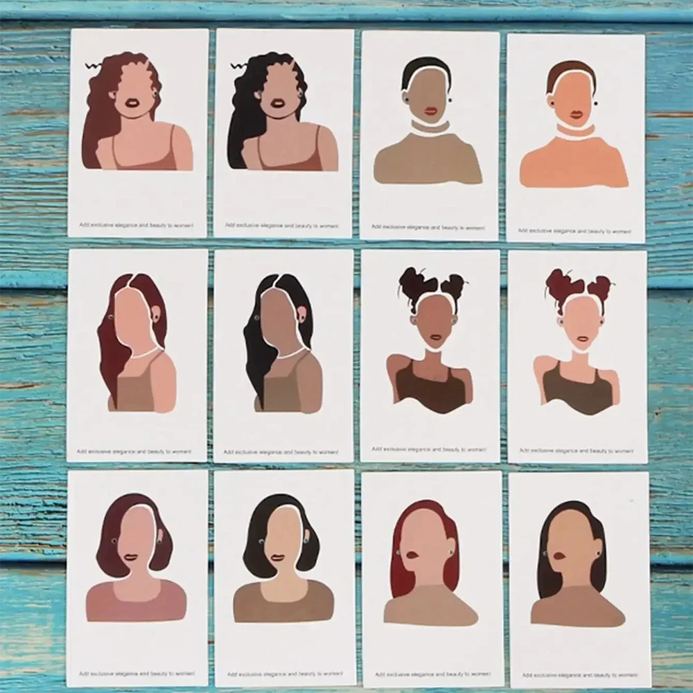 10-100pcs Earrings Necklace Packing Cards 6x9cm Jewelry Display Holders For DIY Ear Studs Necklace Chain Retail Price Tag Hang