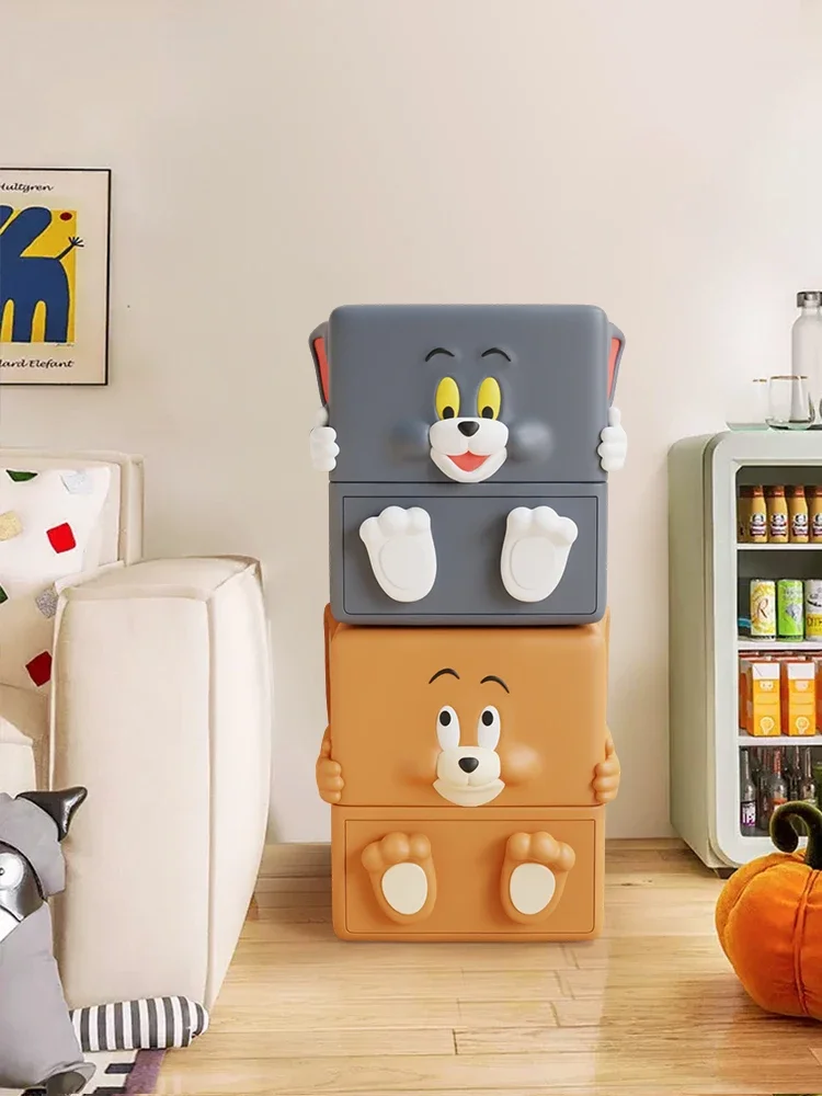 Cats and mice creative home bedroom bedside shelf several storage cabinets children bedside cabinet lockers.