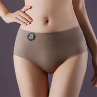 4 pièces/ensemble femmes culottes Slip soie sans couture slips pour femmes sous-vêtements féminins doux mince léger Culotte Culotte Femme caleçons M-XL 3