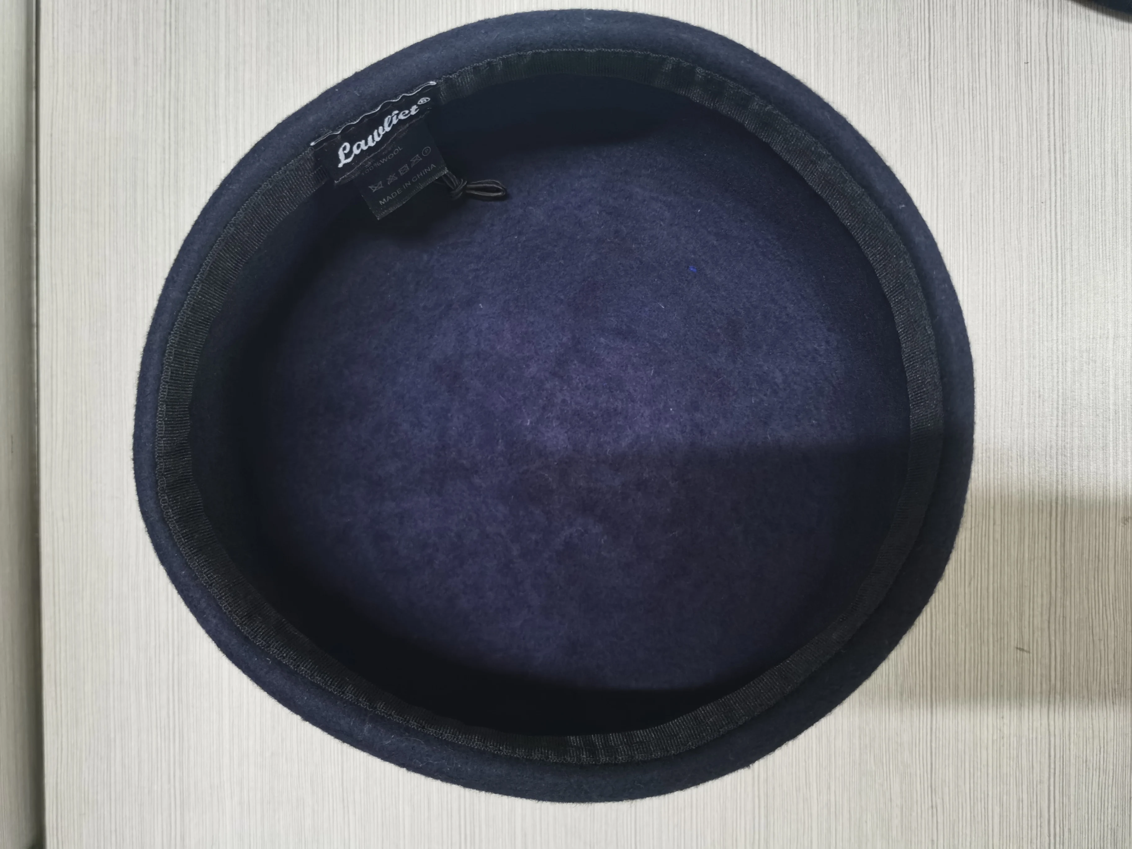 Navy Blue Fascinator Wool Felt Pillbox Hat Base  2 3